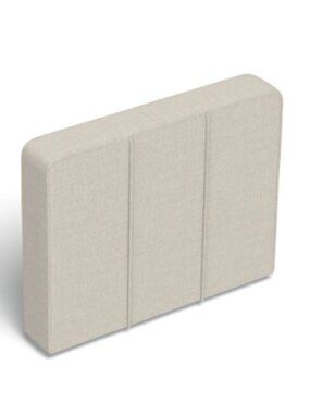 Lovesac Side Cover: Recycled Oyster Etched Chenille